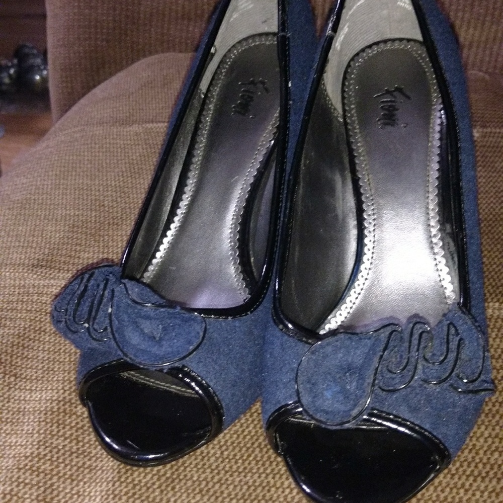 Navy Blue high heels